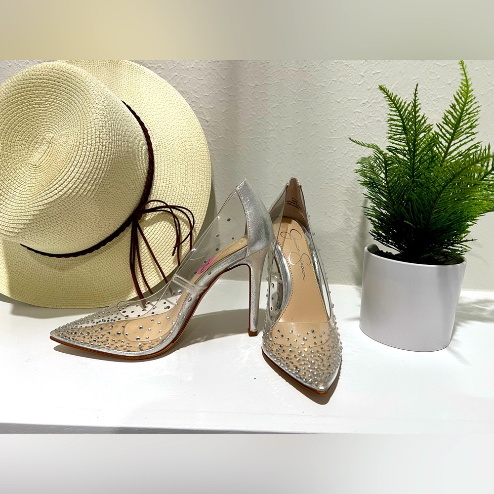 Brand New Jessica Simpson silver heels